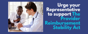 Two phyisicans approve of the consistency of their billing reports from insurance companies.